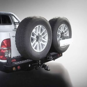 Hilux Revo Rear Replacement Bumper with 2 Spare Carrier Arms + Towbar