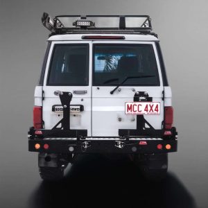 Land Cruiser Pick Up Rear Replacment Bumper with Wheel Carrier Arms and Towbar